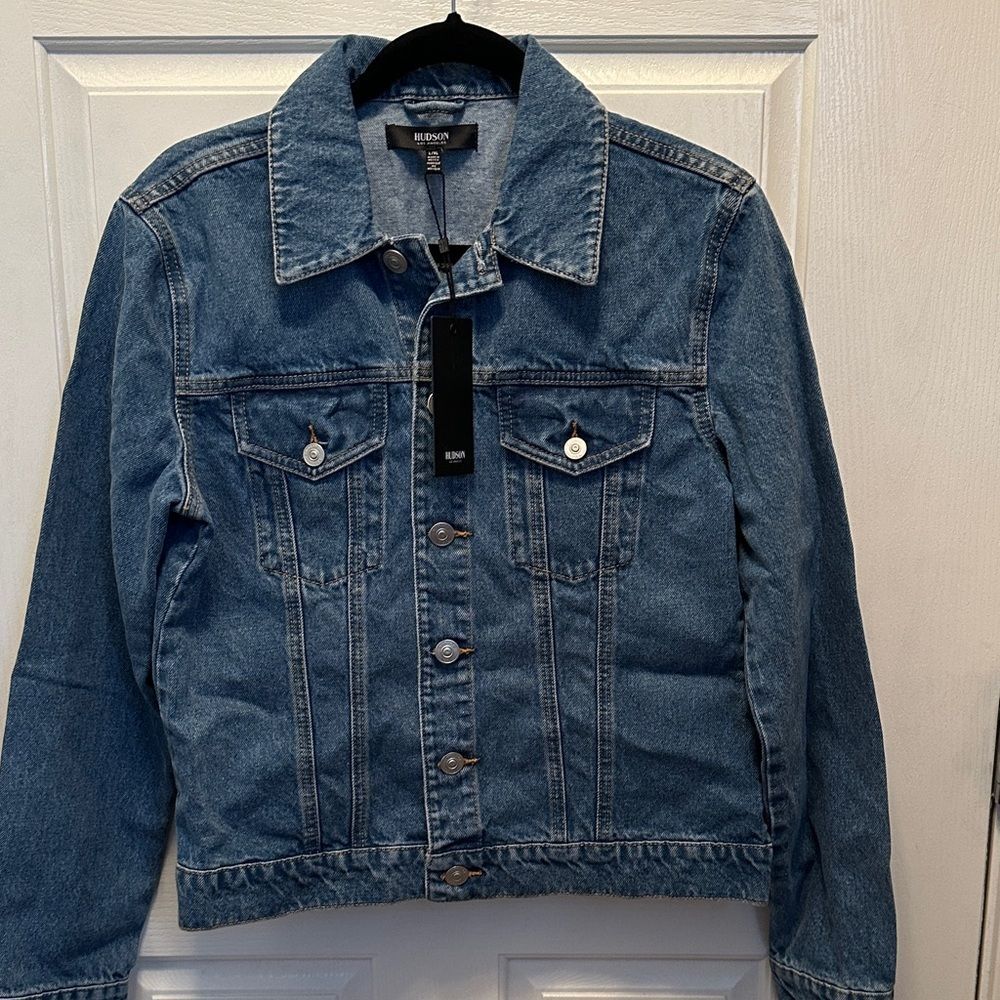Hudson Jeans NWT Women’s Premium Blue Denim Jacket size L/XL